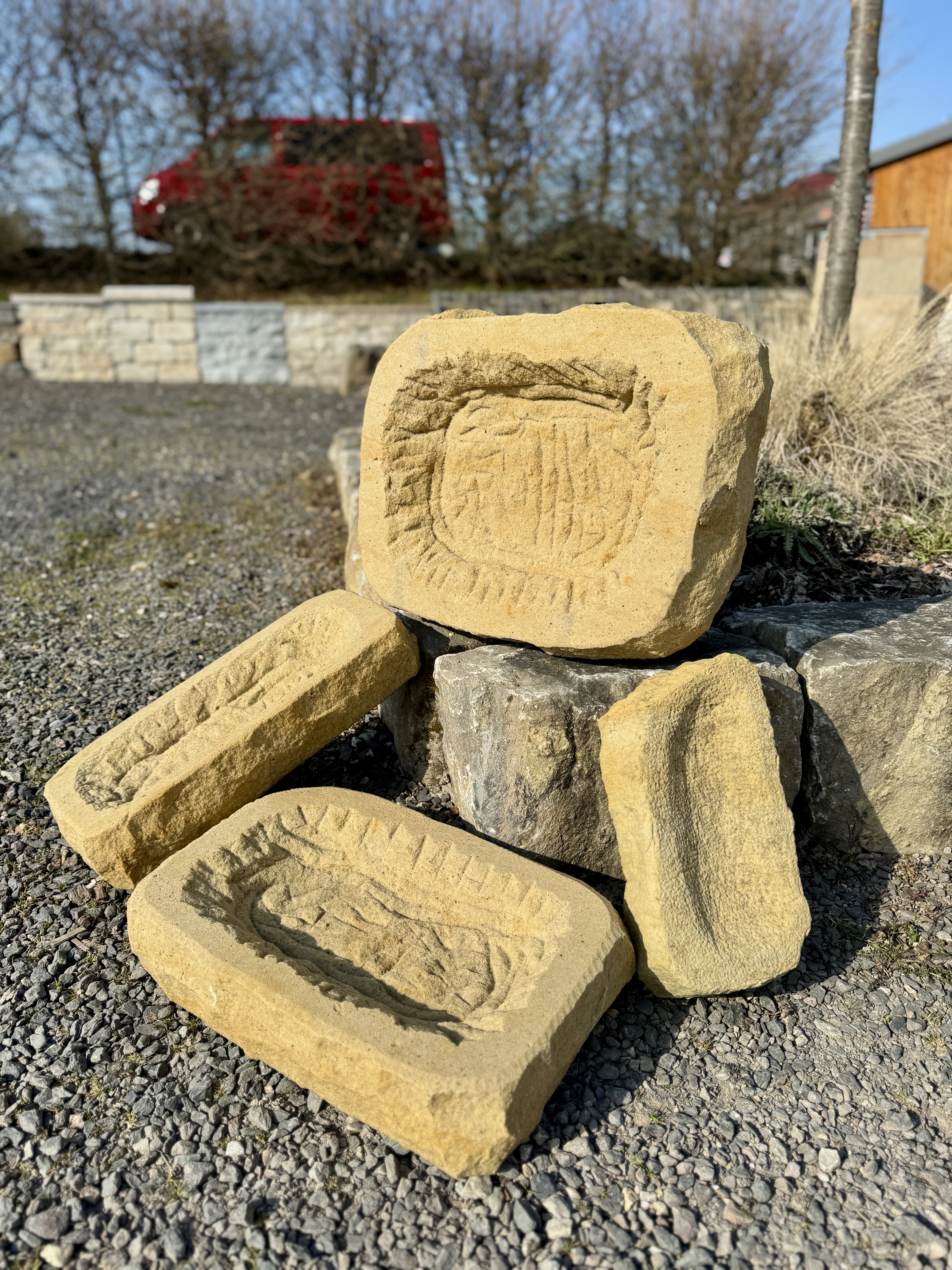Vogeltränke "Sandstein Gelb"  